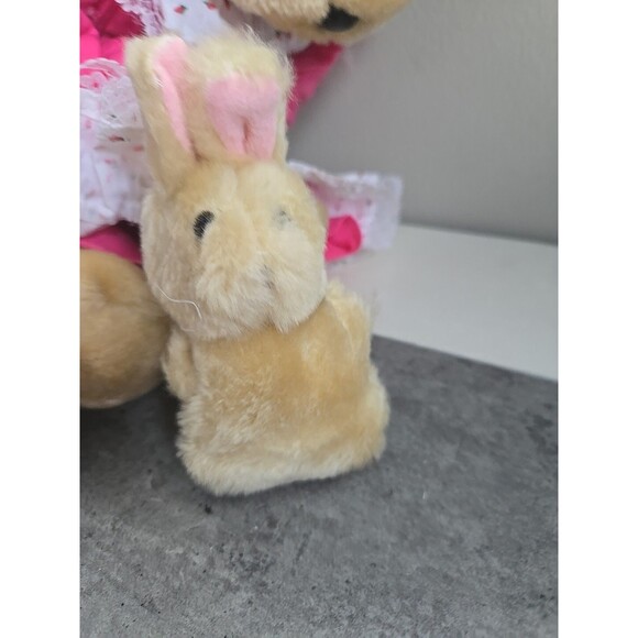 Vintage Country Easter Bunny Plush 18" Mommy & Me Chadwick Miller 1986 - Picture 6 of 6